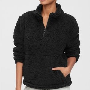 👀50% OFF💕 NWT‼️ GAP Teddy Sherpa 1/2 Zip Mockneck Jacket